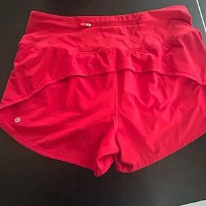 lululemon athletica Women's Red Shorts